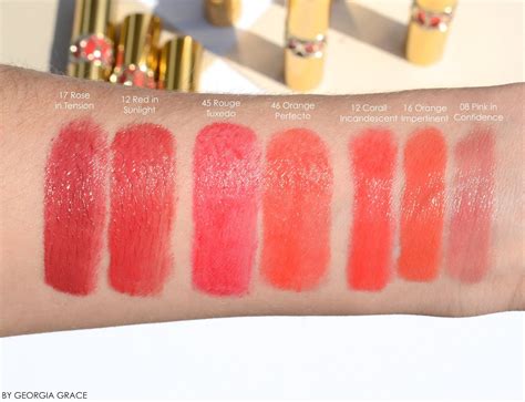 ysl rouge volupte oil in stick swatches|ysl volupte lipstick review.